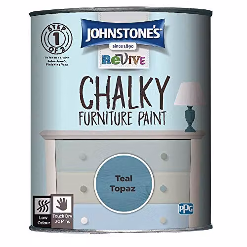 Johnstone's Upcycling Furniture Paint in Teal Topaz, 750ml
