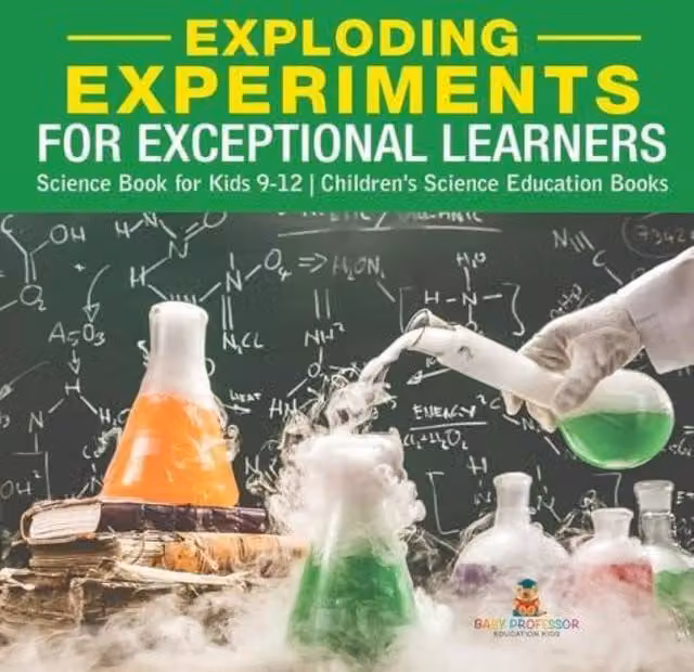 Baby Professor Exploding Experiments for Exceptional Learners Science Book in White and Multicolour