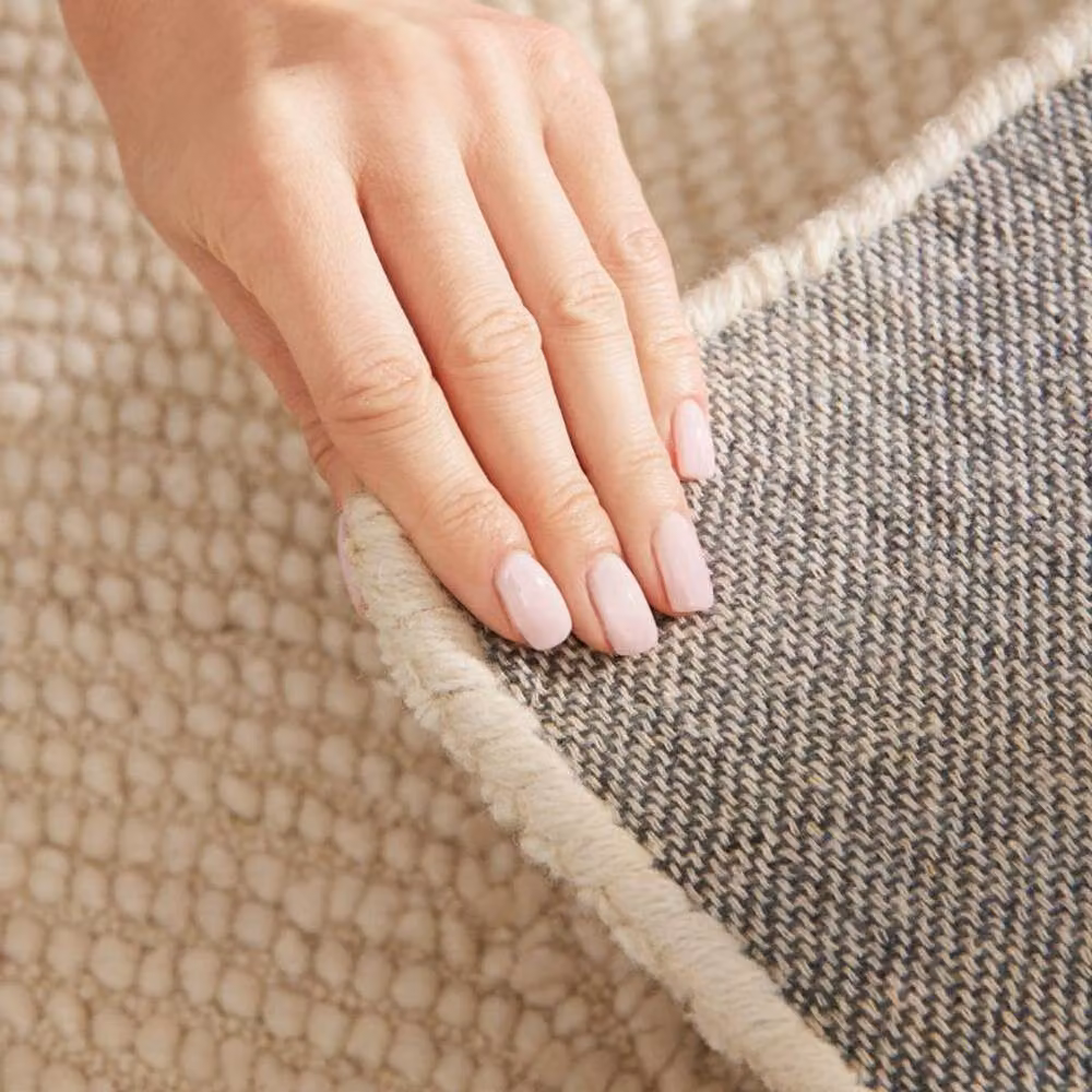 THE RUGS Eleni Hand Tufted Wool Geometric Scandinavian Style Area Rug in Beige, W: 80 cm, L: 300 cm – 2
