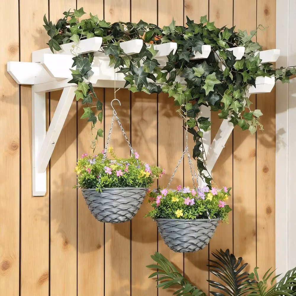 Wyld Haus Set of 2 Hanging Artificial Cosmos Flower Displays, Multicolour – 5