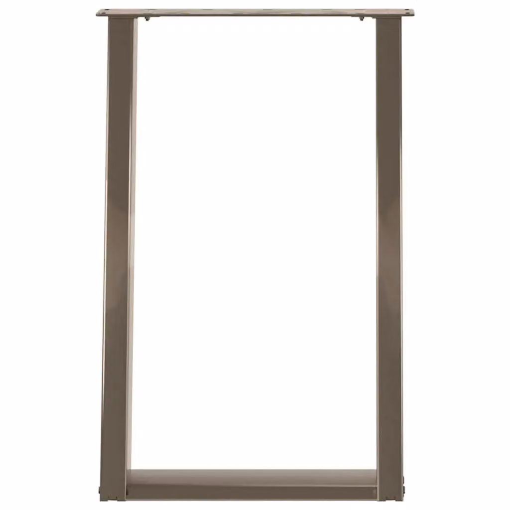 Berkfield Home vidXL U-Shaped Dining Table Legs, 2 Pieces, Brown Steel, H: 72.5 cm x W: 60 cm – 3