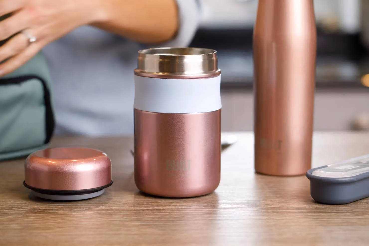 BUILT New York Insulated Food Flask, Pink, 490ml – 6