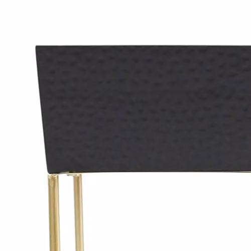 Core Products Apollo 1-Drawer Metal Bedside Cabinet in Black and Gold, W/D/H: 34.5 x 46.0 x 57.5 cm – 3