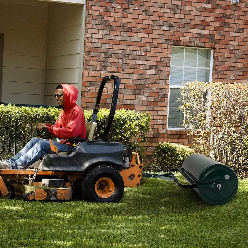 EONLION Metal Manual Lawn Roller in Green – 5