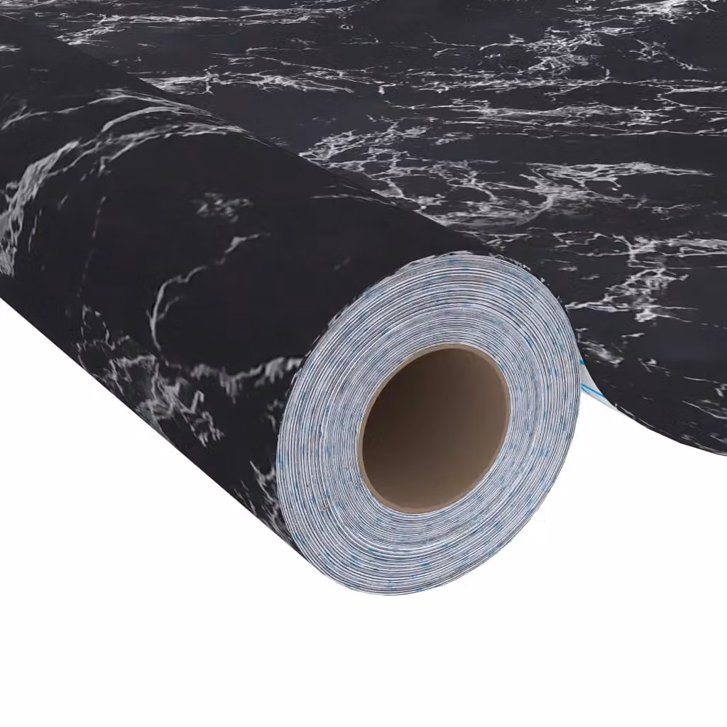 Berkfield Home Self-adhesive Black Stone Furniture Film, W: 500 cm, H: 90 cm – 3