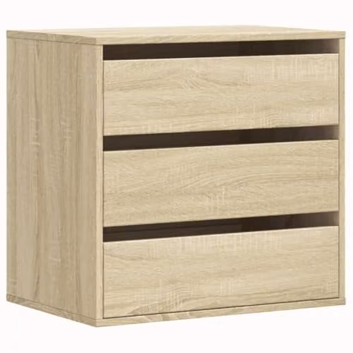 vidaXL Corner Chest of Drawers in Brown, W: 60 cm, D: 41 cm, H: 58 cm