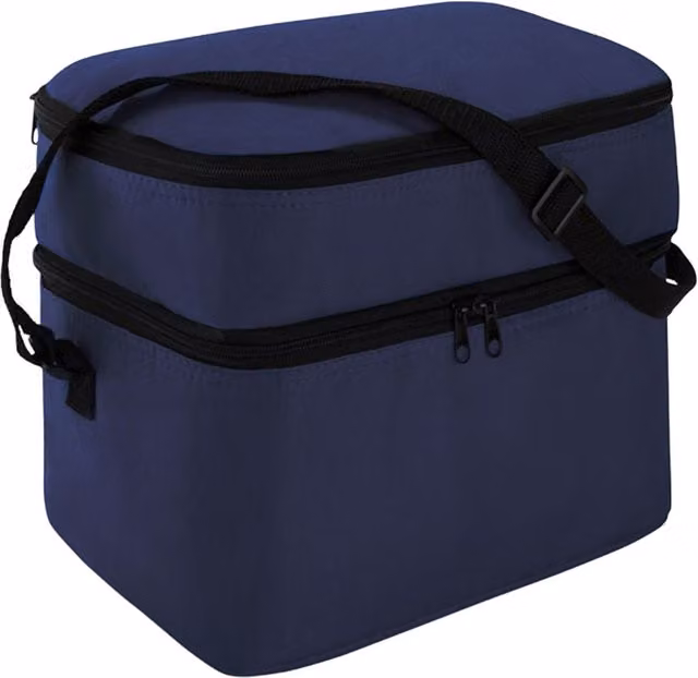 MidOcean Casey Insulated Cooler Bag with Compartments, Blue