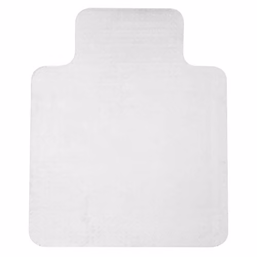 HOMCOM Office Carpet Protector Chair Mat, Clear and White, W: 120 cm, D: 90 cm