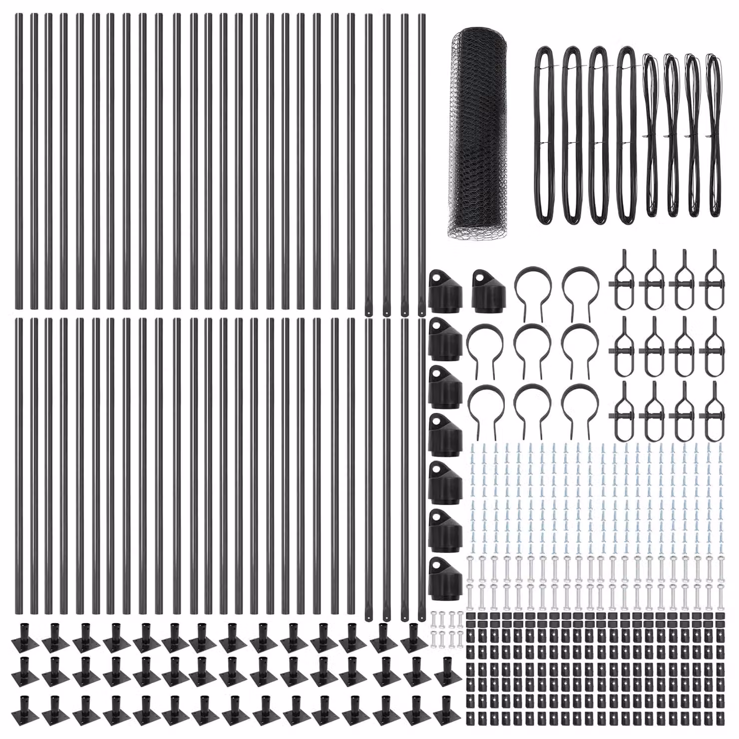 Berkfield Home Grey Powder-Coated Steel Hexagon Fence, 1 x 100 m – 3