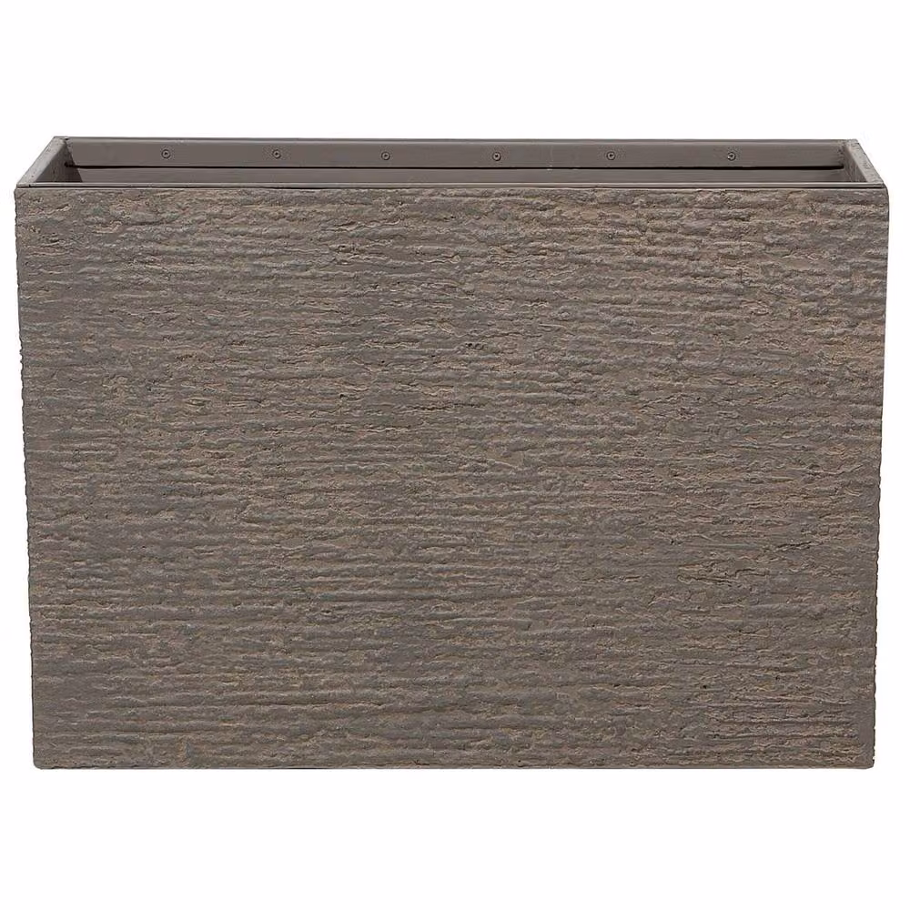 Wyld and Coco Brown Fibreglass Reinforced Rectangular Planter Tub W: 80 cm, D: 56 cm, H: 56 cm – 2