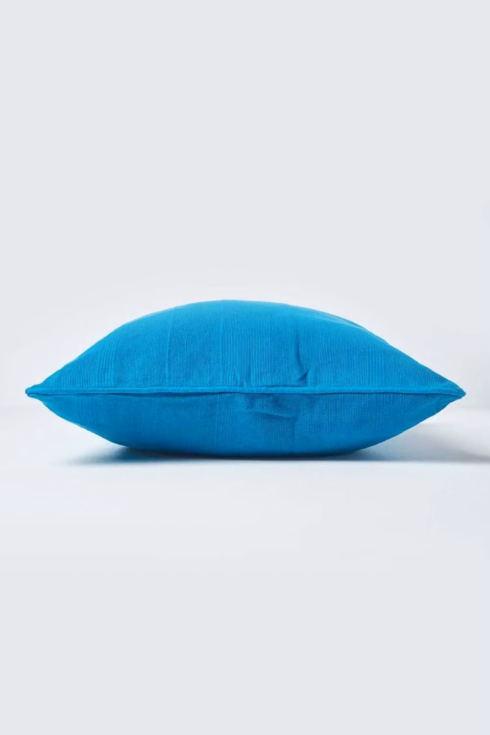 Homescapes Rajput Ribbed Cotton Cushion Cover in Teal, W/D/H: 60 x 60 x 0 cm – 2