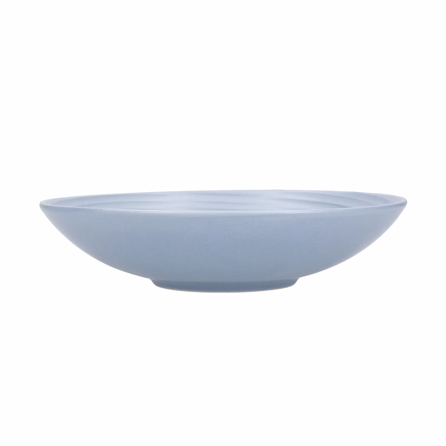 KitchenCraft 4pc Geometric Glazed Stoneware Pasta Bowl Set in Blue, Diameter: 22 cm – 2