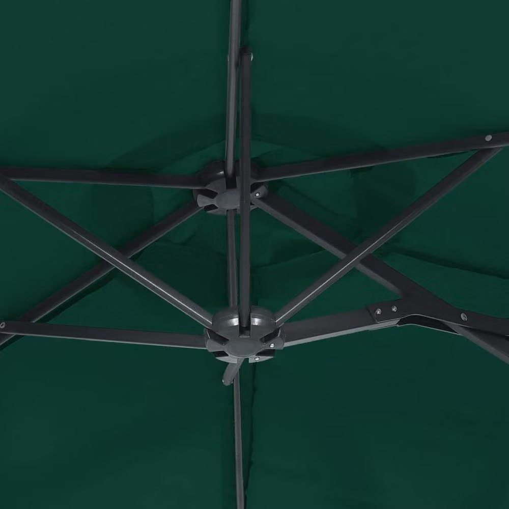 Berkfield Home Elegant Double-Head Cantilever Garden Parasol in Green, W/D/H: 316 x 240 x 145 cm – 3