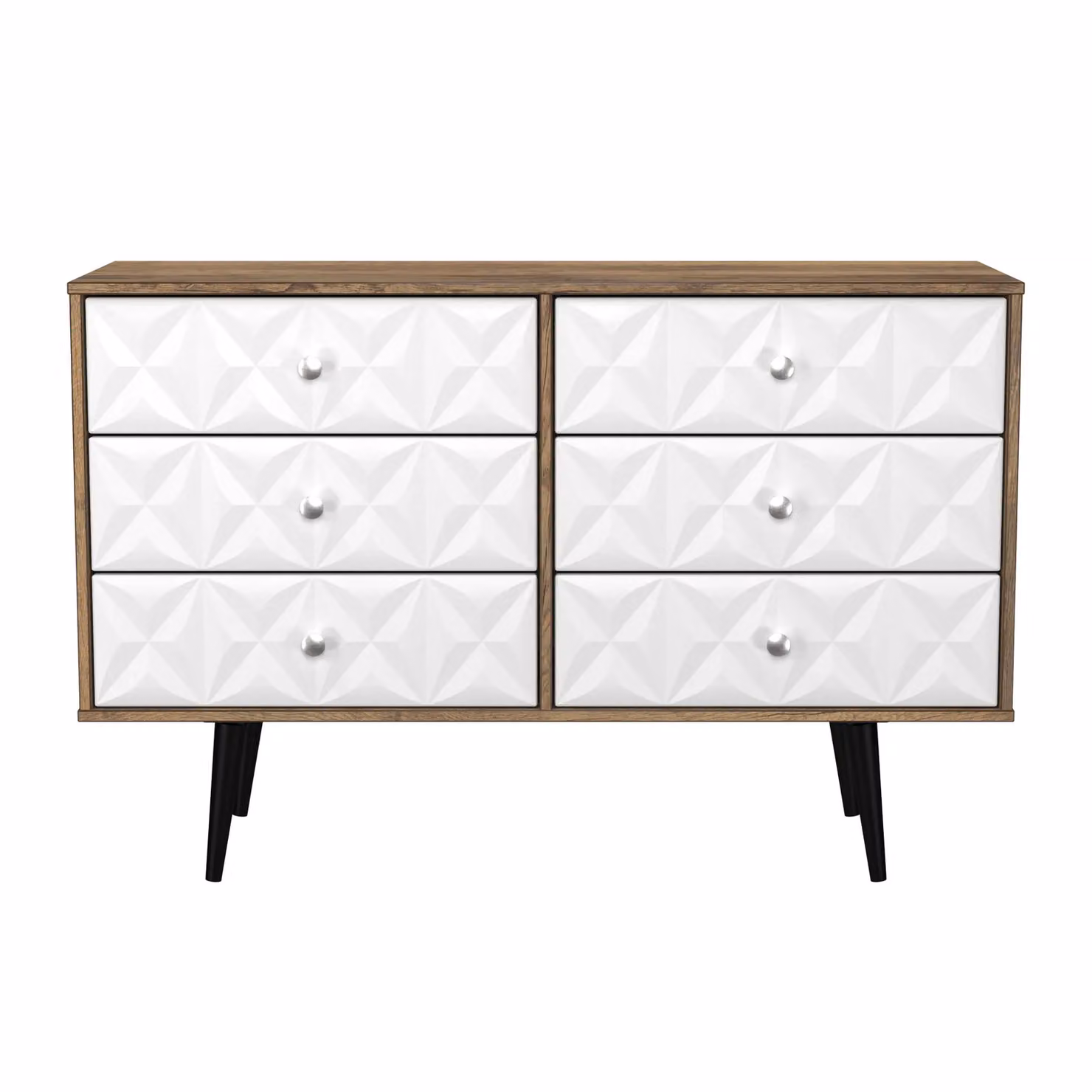 Ready Assembled 2 U Toledo 6 Drawer Wide Chest in Dark Brown – 2