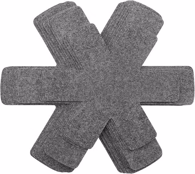 FLAVORA 12-Pack Non-Slip Pot Divider Separator Pads in Grey (0.6m2) – 1