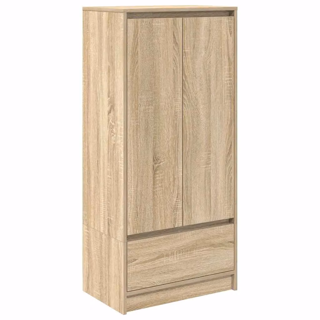 Berkfield Home Cabinet with Drawer in Sonoma Oak Brown, W: 55.5 cm, D: 34 cm, H: 119.5 cm – 2