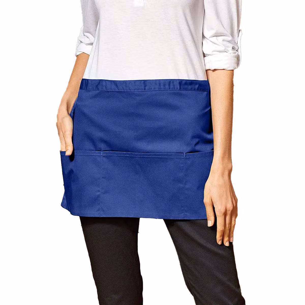 Premier Colours 3 Pocket Short Apron in Blue – 2