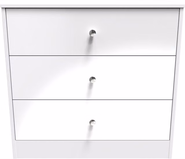 2 U Taunton 3 Drawer Chest in White