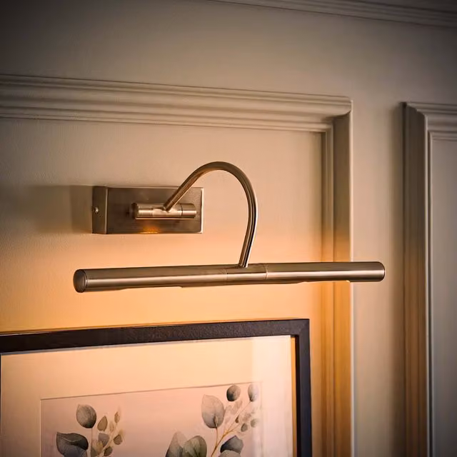 ValueLights Capri Adjustable Twin Bulb Picture Wall Light in Silver Chrome with G9 Bulbs – 1