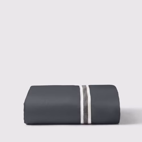 Bedable Mako Sateen Cotton Deep Fitted Sheet, Grey, W/D/H: 180 x 200 x 36 cm – 1