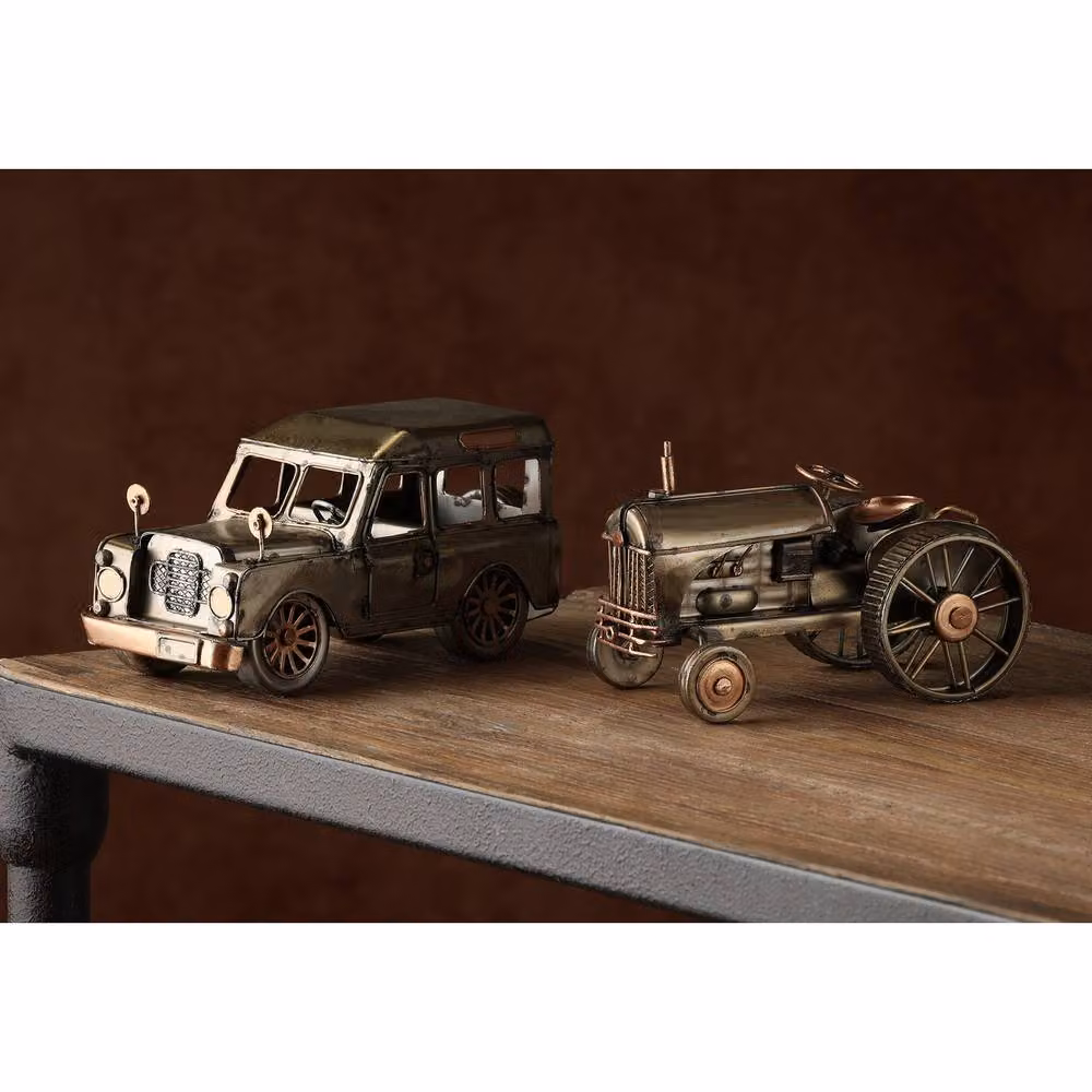Harvey Makin Vintage Metal Tractor Ornament in Bronze – 3