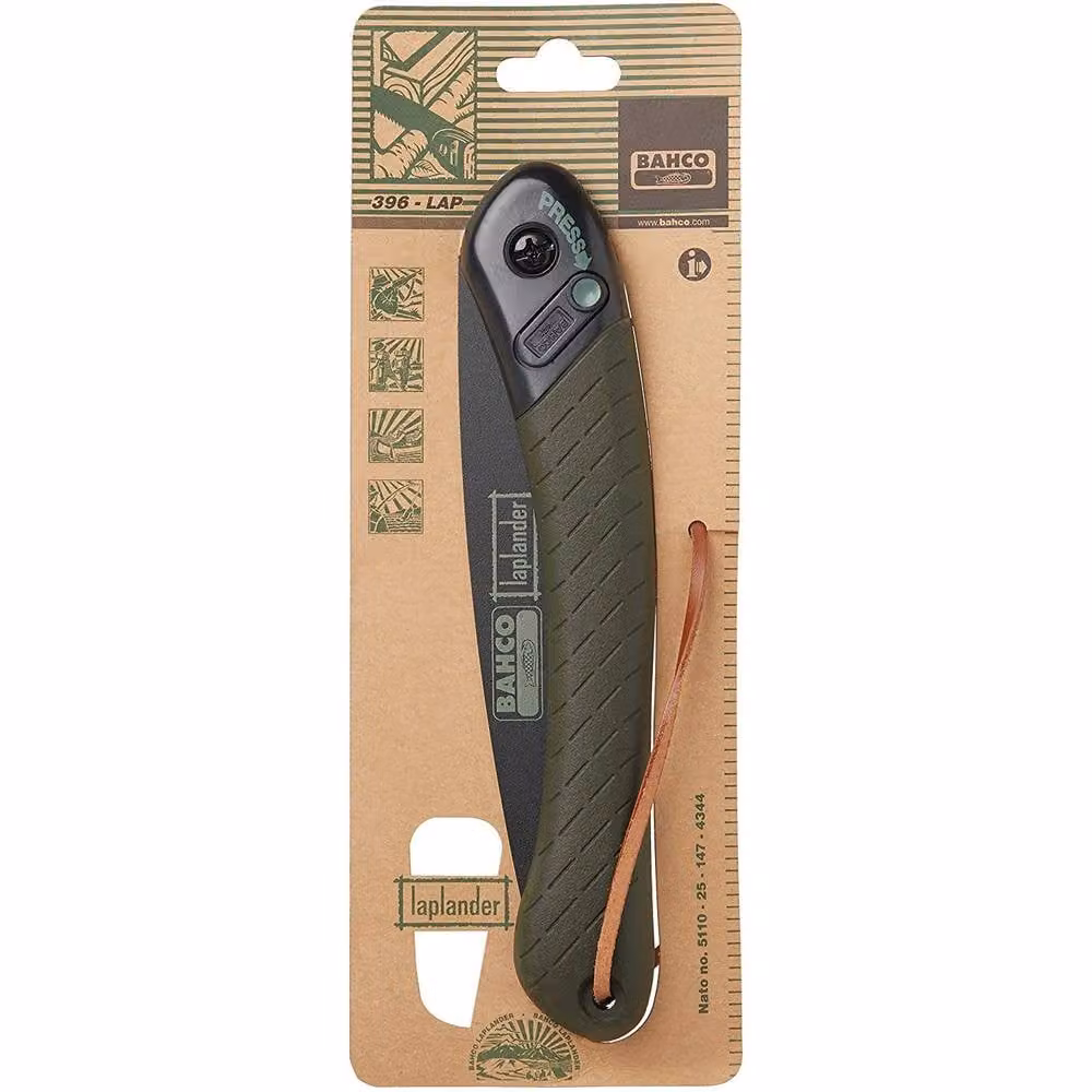 Bahco 396 Laplander Folding Pruning Saw, Green – 3