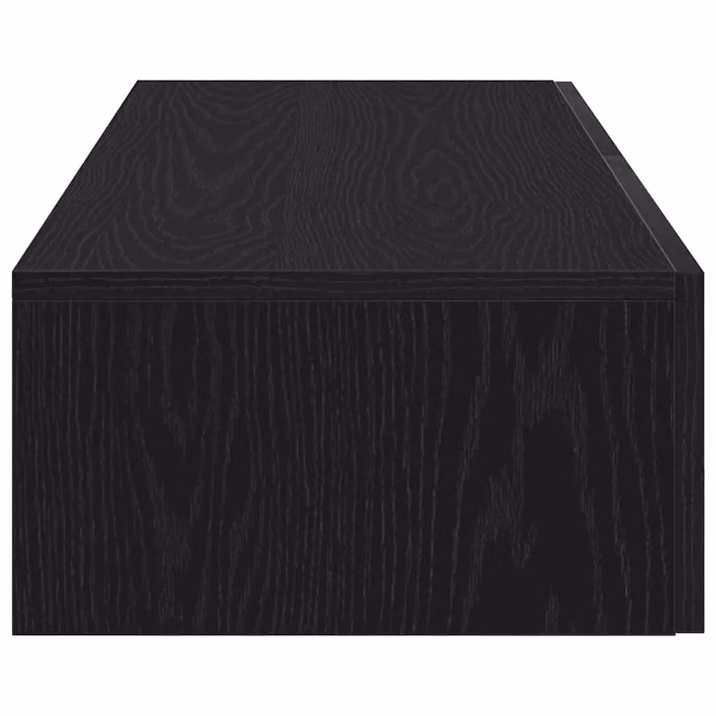 Berkfield Home Modern Wall Shelf with Drawers in Black, W/D/H: 100 x 36 x 19 cm – 3