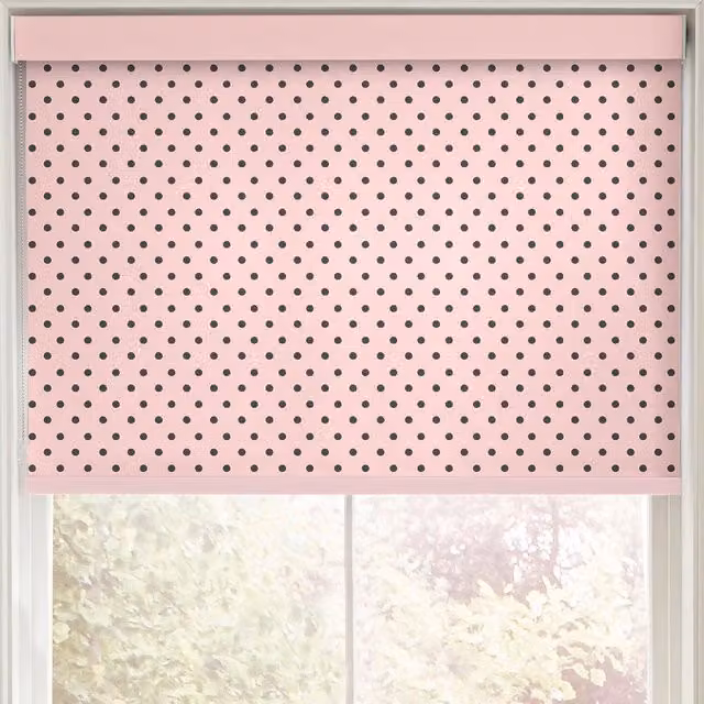 Cath Kidston Pink Dotted Made to Measure Blackout Roller Blind