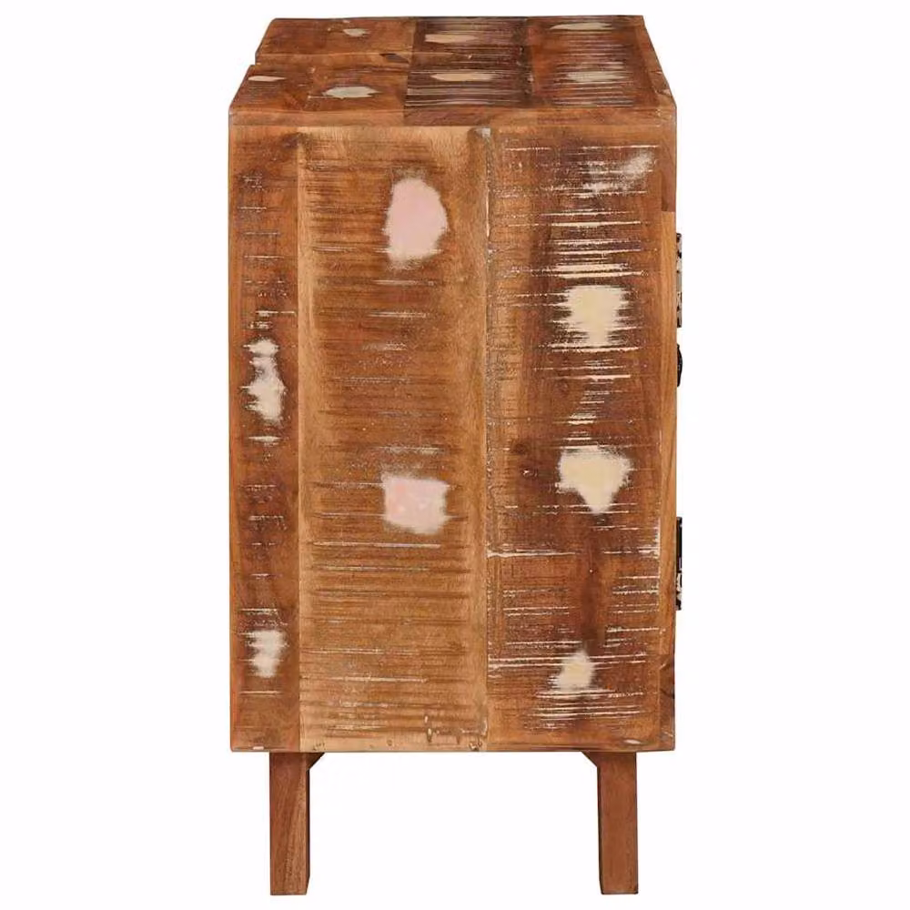 Berkfield Home Modern Bathroom Cabinet with Internal Shelves and Hinged Doors, Brown and Multicolour, W/D/H: 60 x 33 x 55 cm – 4
