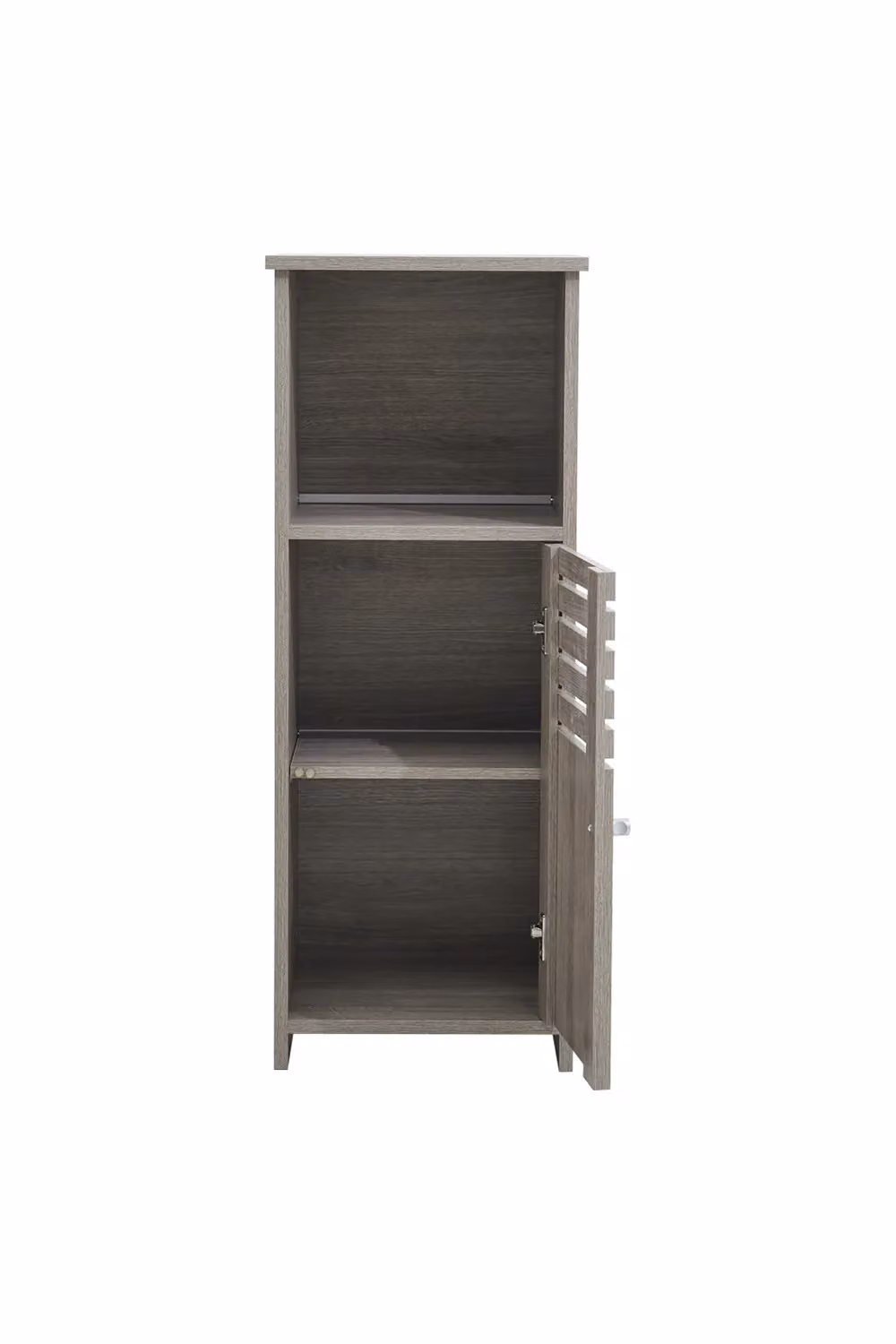 Living and Home Modern Grey Wooden Freestanding Bathroom Cabinet – 2
