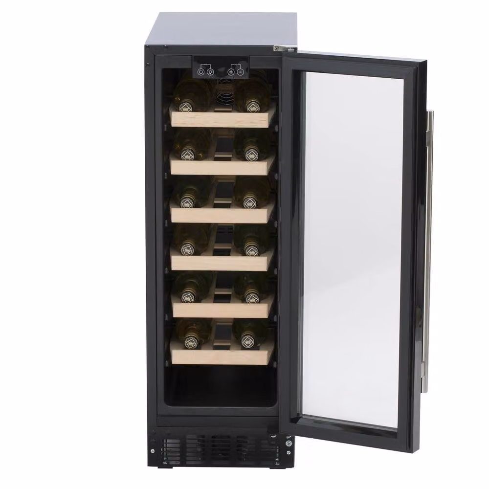 SIA WC30BL Undercounter Wine Cooler Fridge in Black – 2