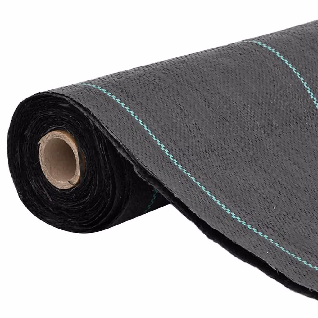 Berkfield Home Black Weed Membrane, W: 1.5 m, L: 100 m – 2