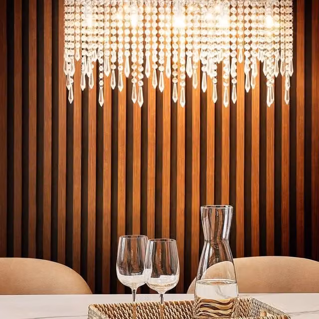 Wyld and Coco Crystal Chandelier in Silver with Chrome Finish and Adjustable Height – 1