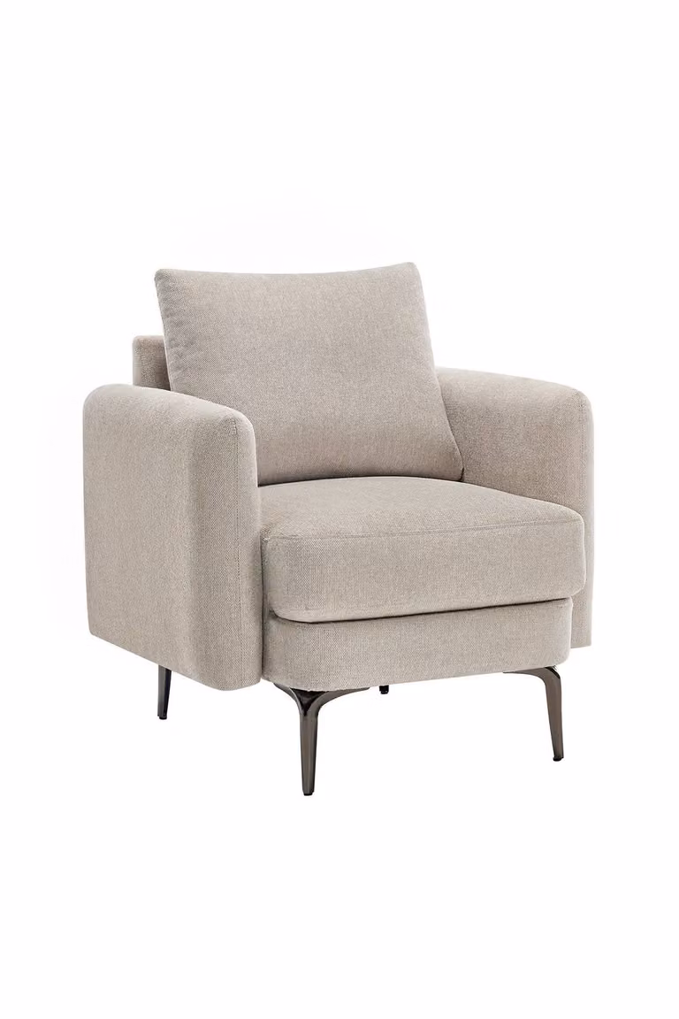 More4Homes Sofia 1+2 Seater Fabric Sofa Set in Beige