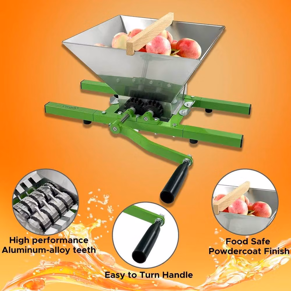 NESTLUNE Manual Fruit Crusher Scratter Pulper Apple Cider Press, Green, W: 100 cm, D: 40 cm, H: 100 cm – 3