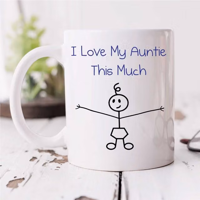 60 Second Makeover Limited I Love My Auntie This Much White Ceramic Mug