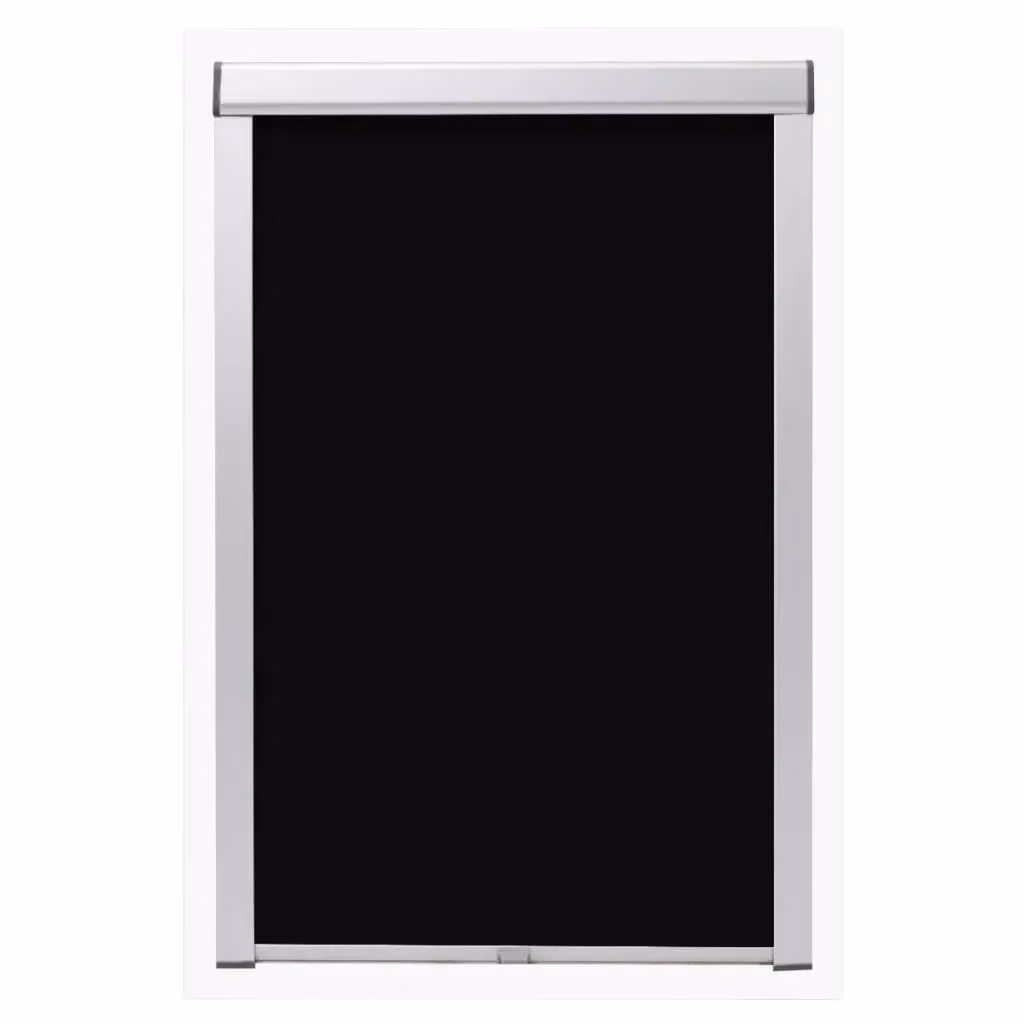 Berkfield Home Blackout Roller Blind in Black, Thermal Insulating Polyester – 2