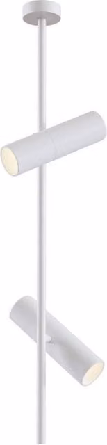 Netlighting Elti White 2-Light Adjustable Ceiling Spotlight Pendant Lamp with GU10 Sockets – 1