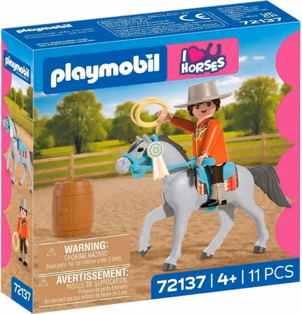 Playmobil Western Riding Farm Set in Brown and Multicolour