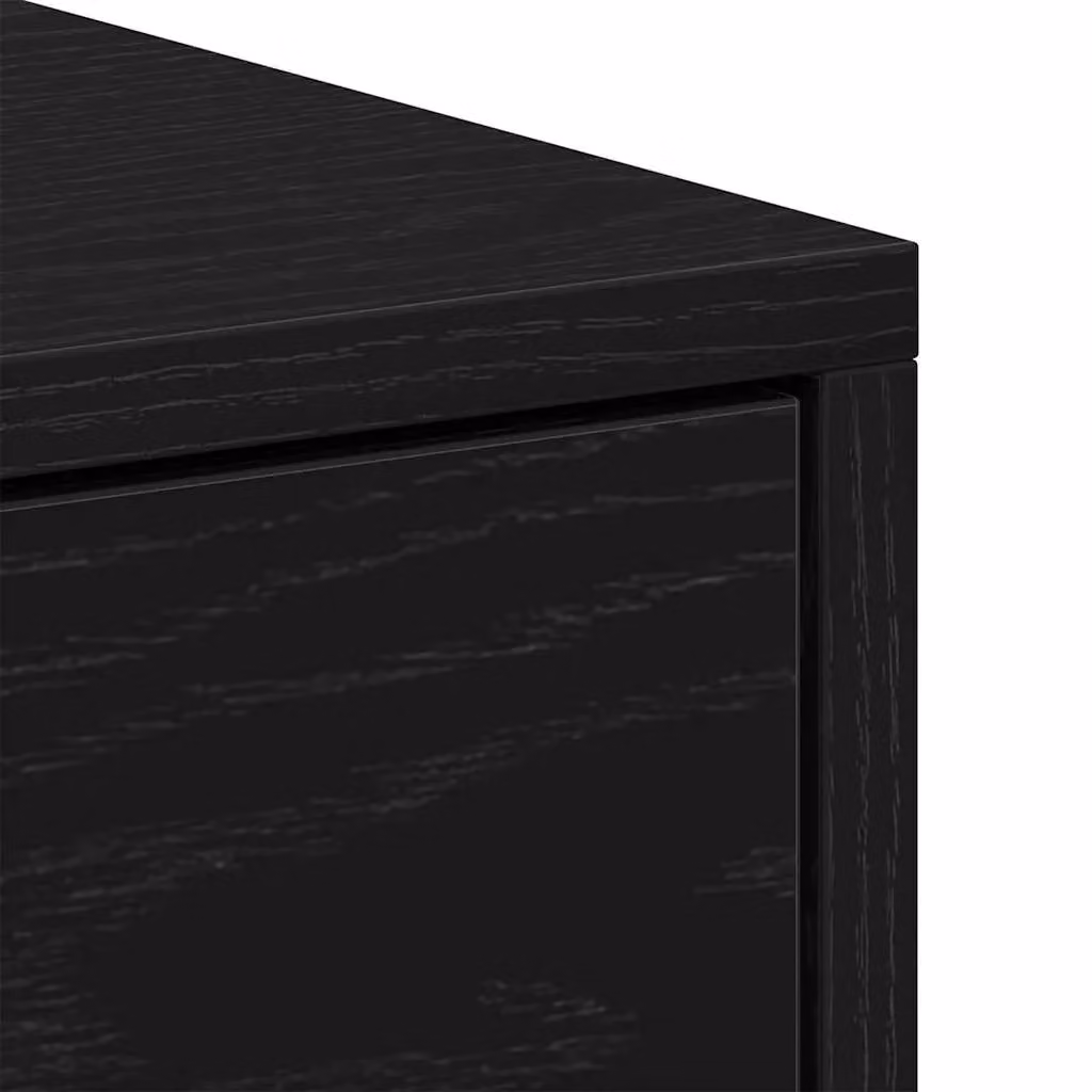 Berkfield Home Black Oak Bedside Cabinet W/D/H: 40 x 30 x 40 cm – 4