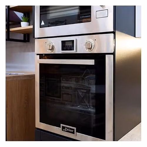 Kaiser EG 6372 Grand Chef Built-in Gas Single Oven with Electric Double Grill, Silver Stainless Steel – 3