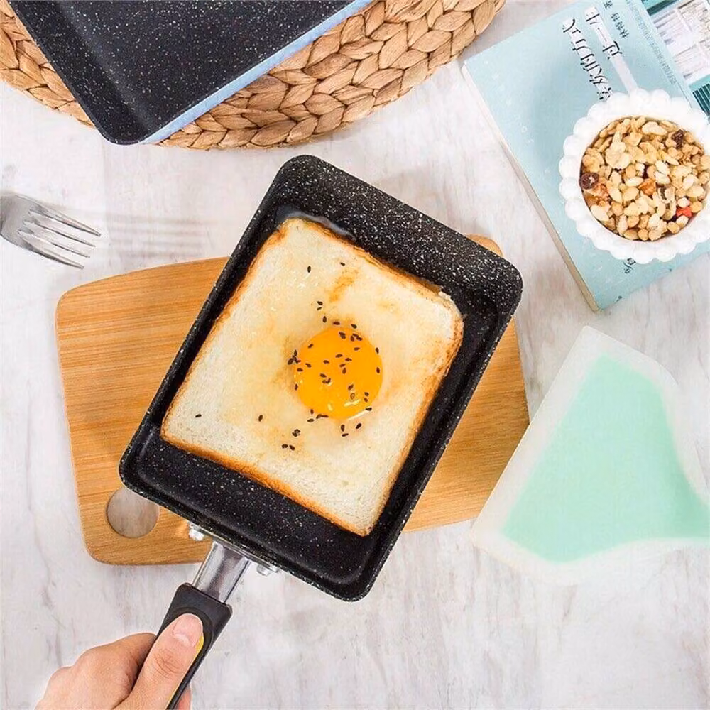 Nordara Yellow-Square Non-Stick Rectangular Grill Frying Pan in Yellow, W: 100 cm, D: 100 cm – 2