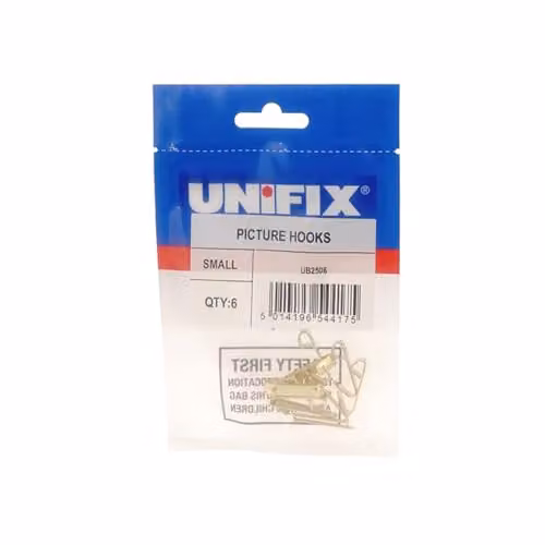 Unifix Small Gold Wall Hooks, Pack of 30 – 2