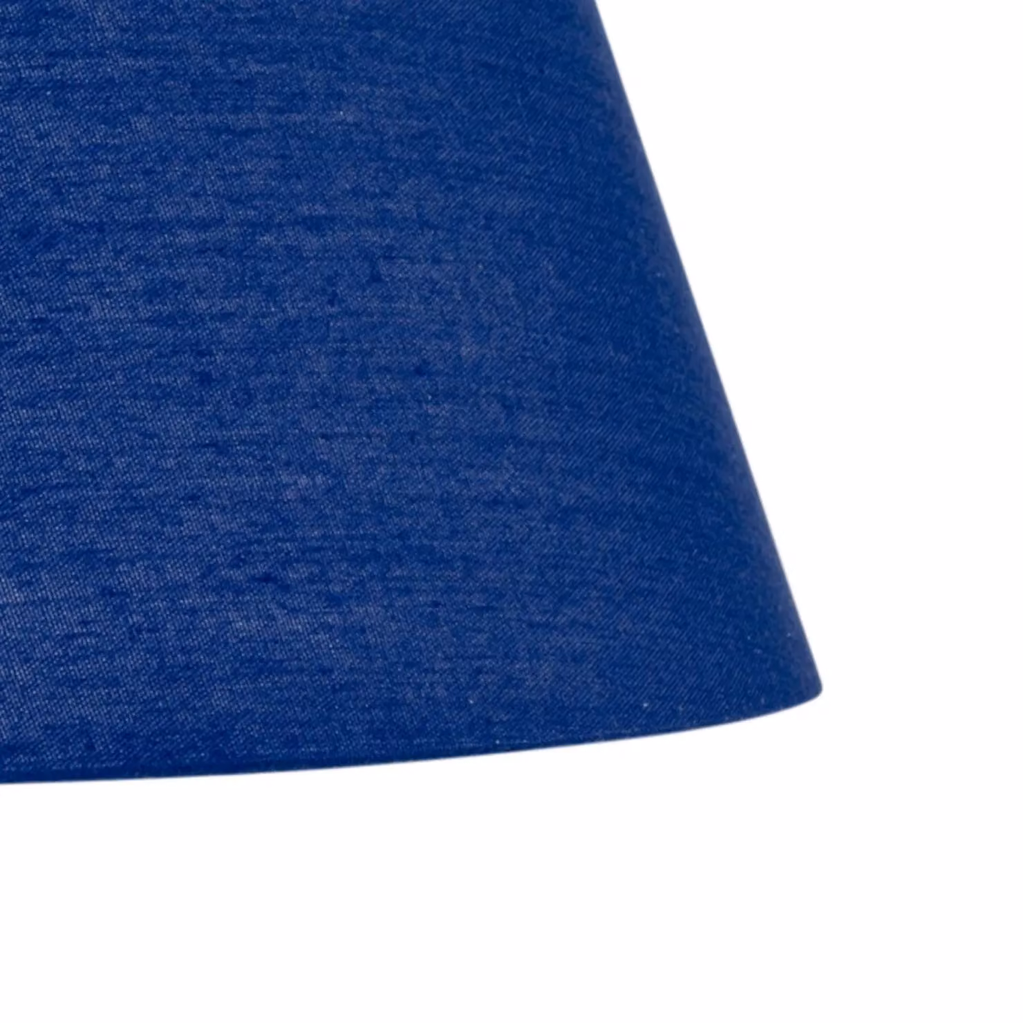 First Choice Lighting Set of 2 Blue Tapered Fabric Lamp Shades, Diameter: 20 cm – 3
