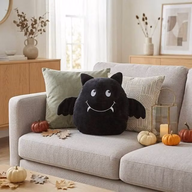 Garden Greatness Bat Boy Supersoft Plush Halloween Decor, Black and Multicolour