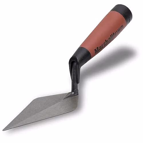 Marshalltown Red London Pattern Pointing Trowel with Stainless Steel Blade and Durasoft Handle