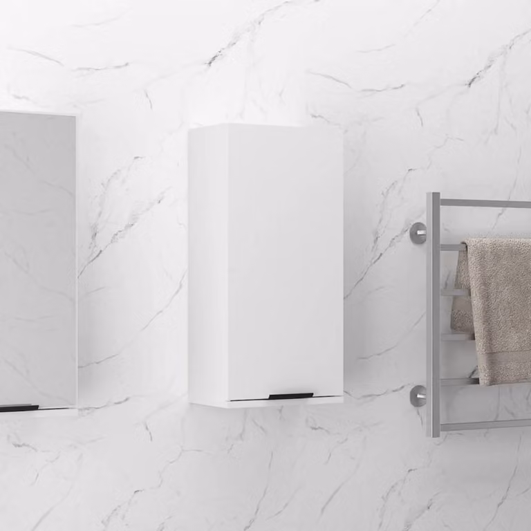 Berkfield Home Wall-mounted White Bathroom Cabinet W/D/H: 32 x 20 x 67 cm