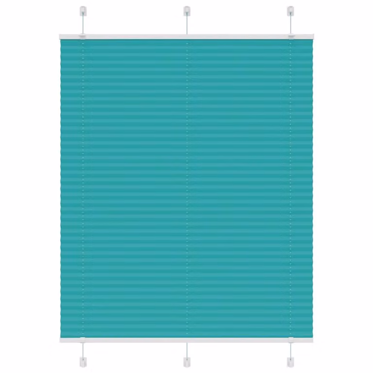 Berkfield Home Single Pleat Blind in Petrol Green, W: 105 cm, H: 150 cm
