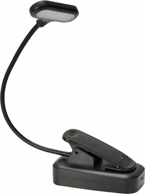 ValueLights Black Rechargeable LED Magnetic Clip-On Book Light