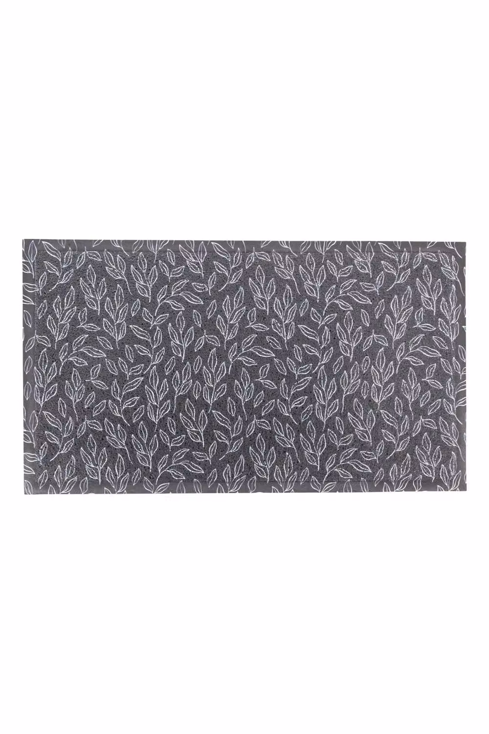 Artsy Mats Navy Blue Floral Leaf Pattern Doormat W/D: 70 x 40 cm – 2